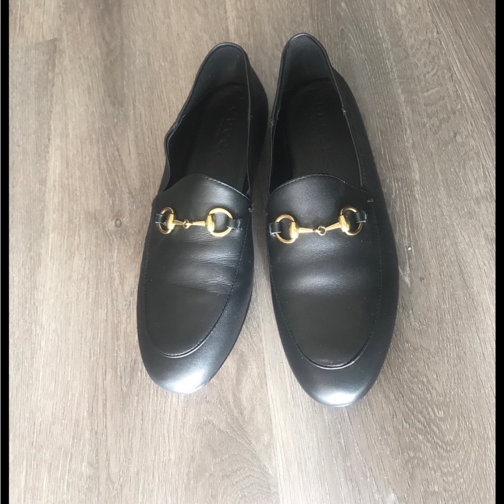 Women black loafer size 38